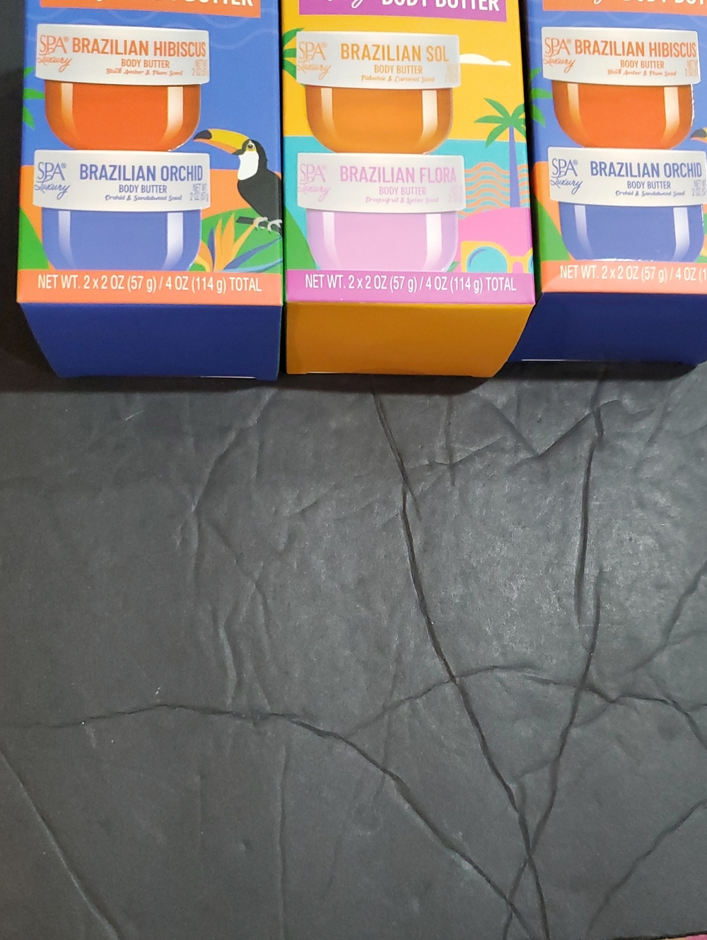 6pack Brazilian Hibiscus, orchid, flora sol limited body butters brand new
